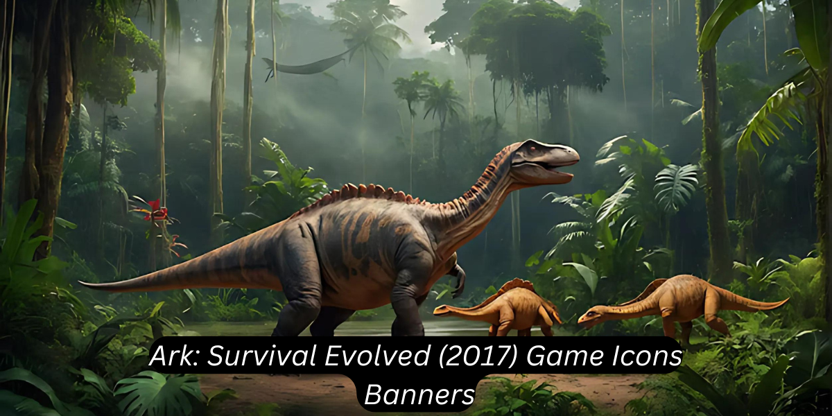 ark: survival evolved (2017) game icons banners